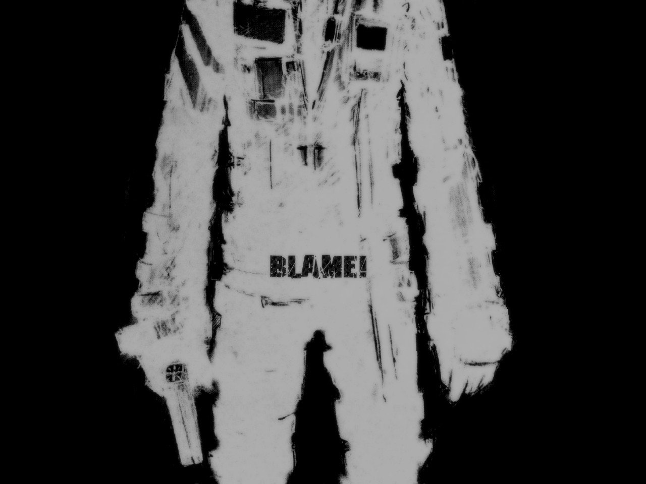 Blame!, Tsutomu Nihei, Monochrome Wallpaper