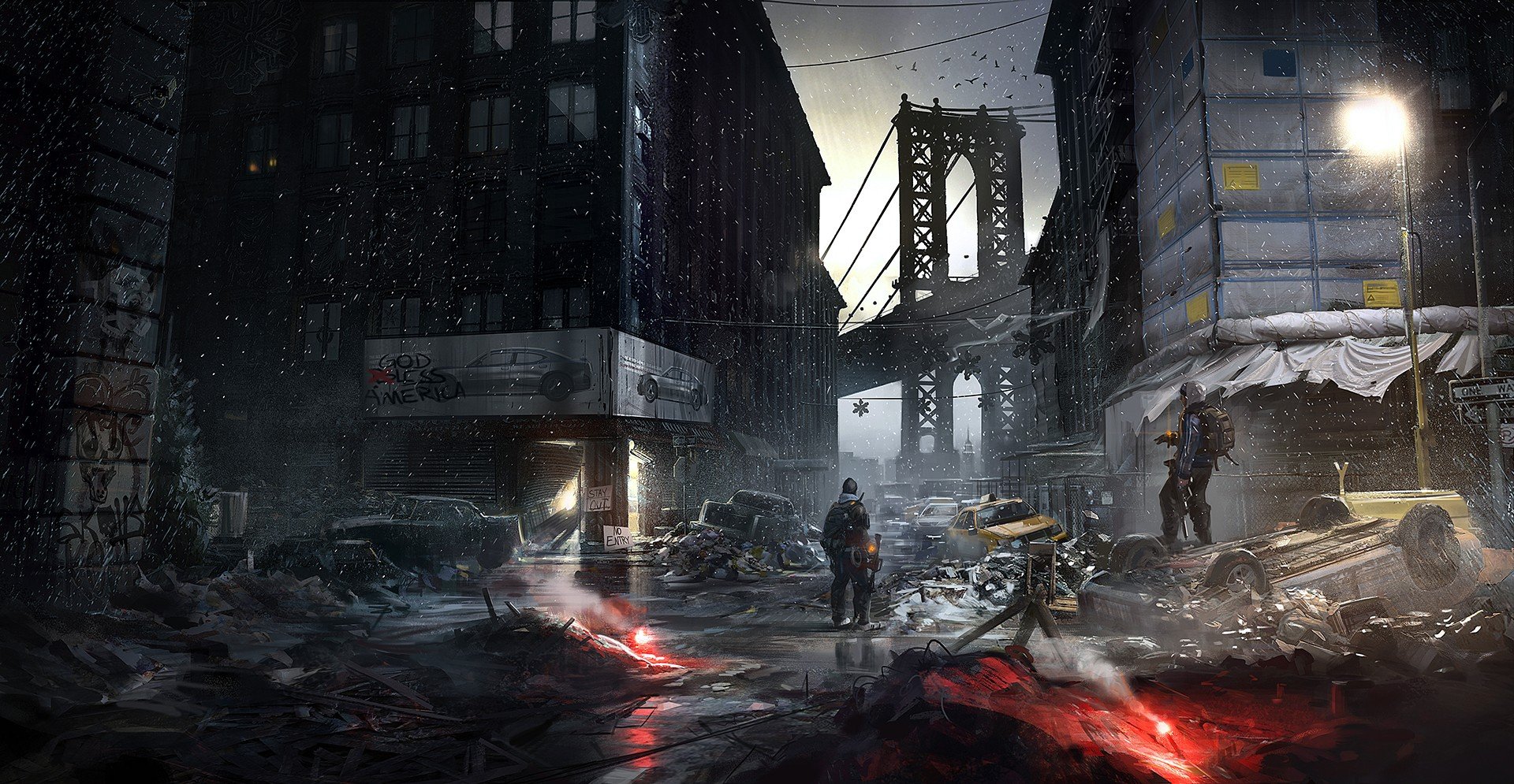 Tom Clancys The Division, Computer game, Concept art Wallpaper