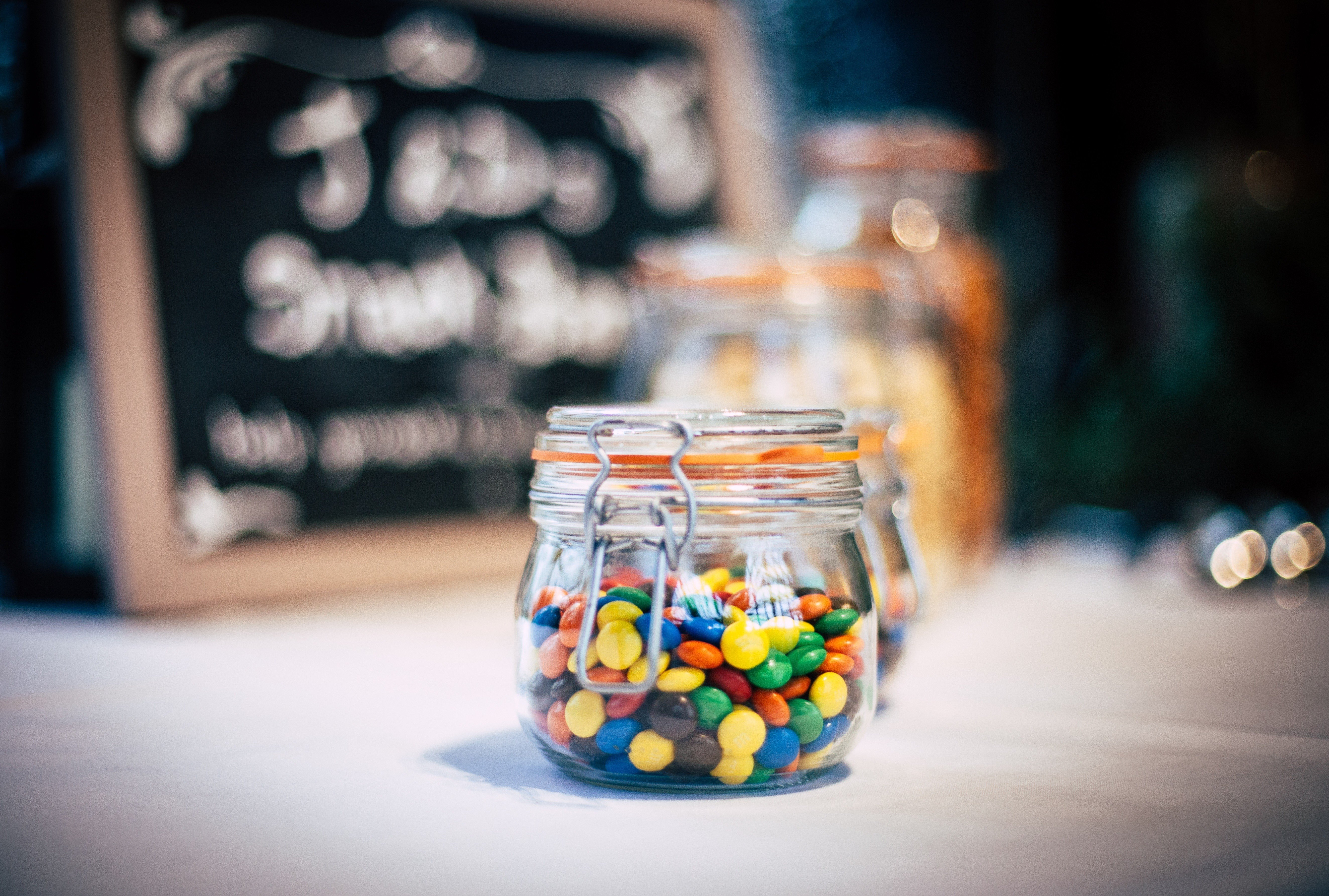 candies, Jars, Glass, Food, Dessert Wallpaper