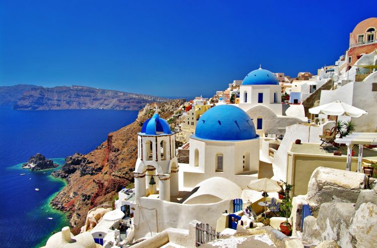 Greece, Town, Water, Santorini HD Wallpaper Desktop Background