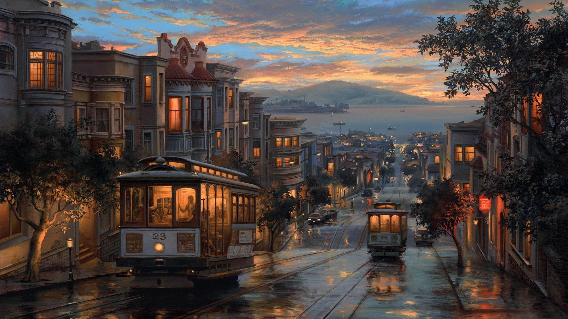 painting, San Francisco Wallpapers HD / Desktop and Mobile Backgrounds