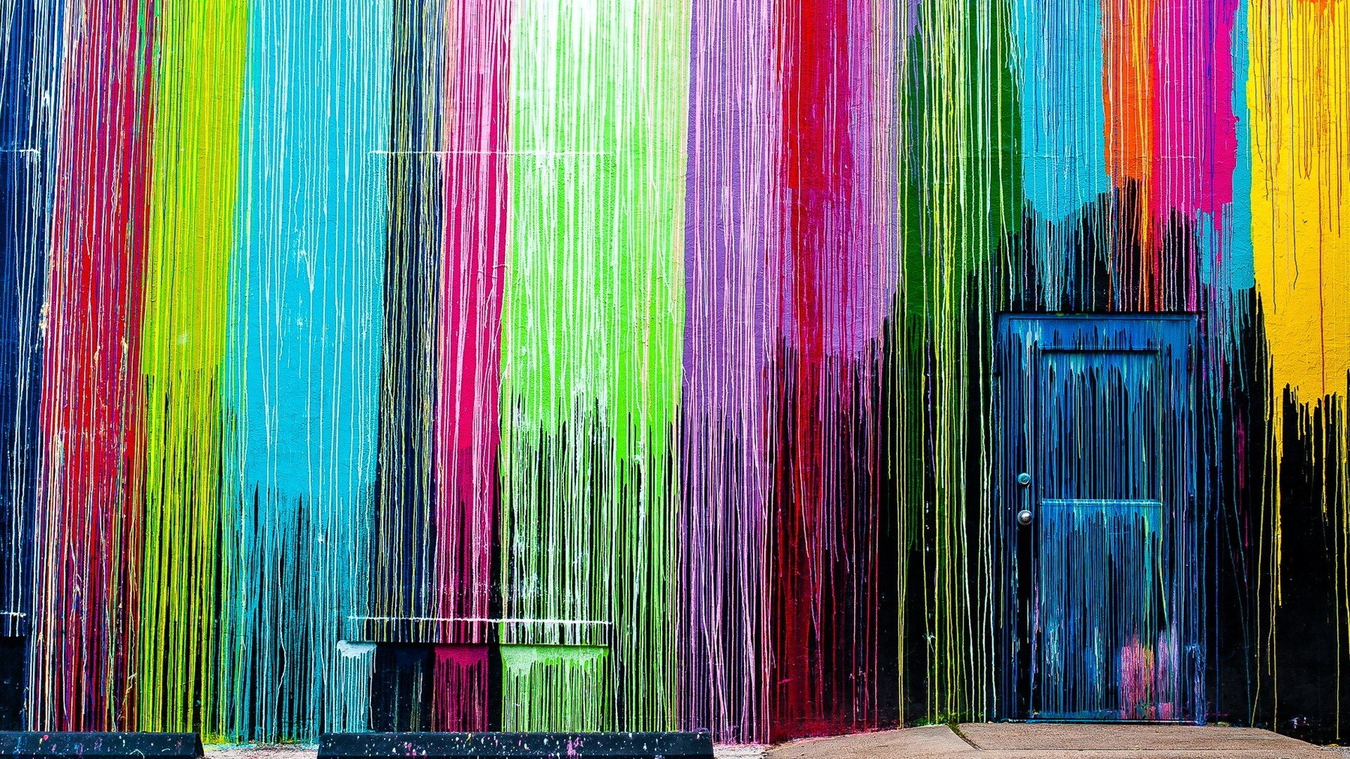 colorful, Door Wallpaper