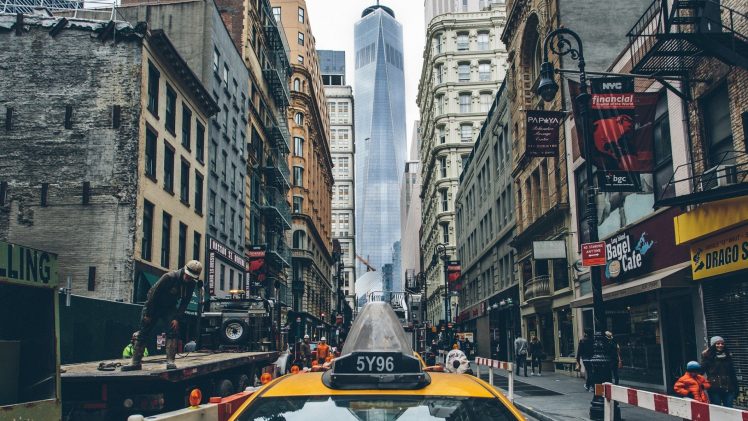 city, New York City, Taxi, Building HD Wallpaper Desktop Background