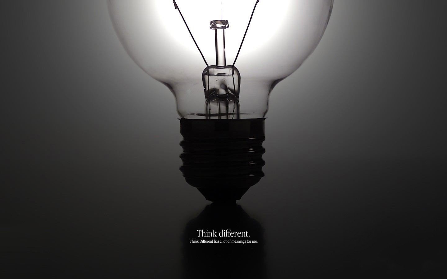 light bulb, Quote Wallpaper