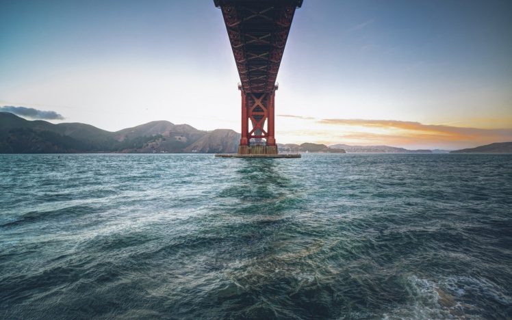 Golden Gate Bridge, Water, San Francisco, Hills HD Wallpaper Desktop Background