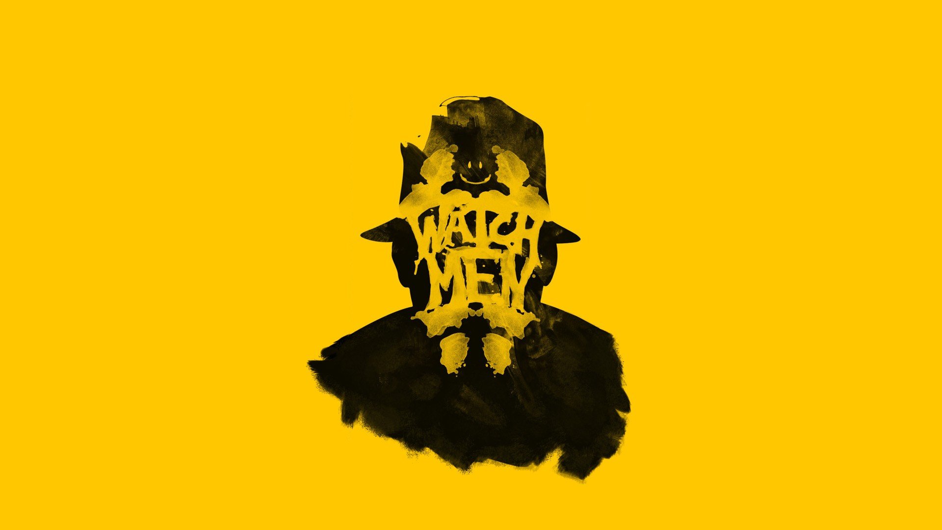 Download hd wallpapers of 369907-Rorschach, Adam_Sidwell, Yellow, Minimalis...