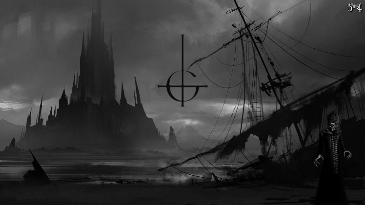 Ghost B.C., Shipwreck, Castle HD Wallpaper Desktop Background