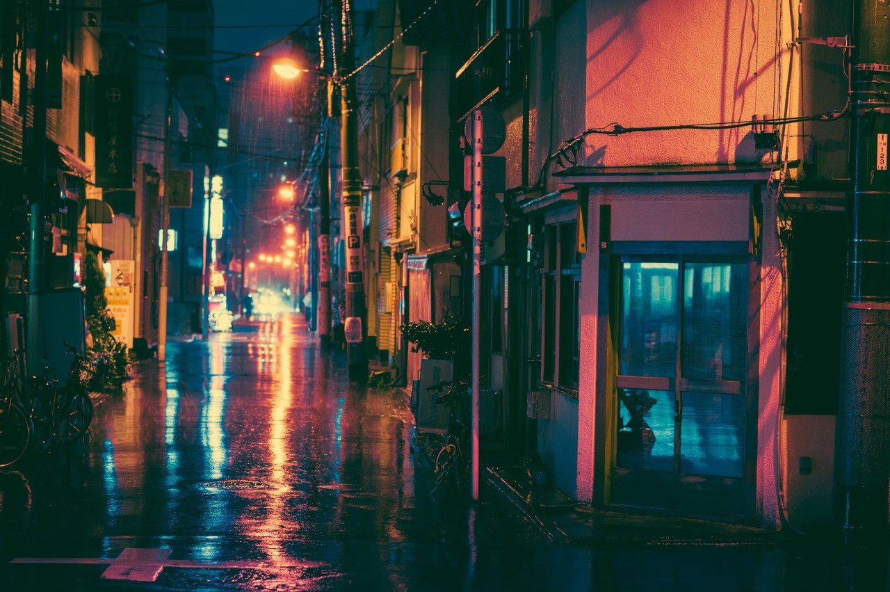 Masashi Wakui, Japan, Night, Street Wallpapers HD / Desktop and Mobile