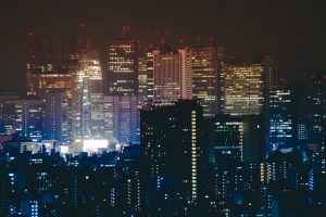 Japan, City, Night