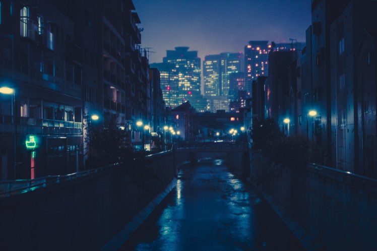 Japan, Night, Cityscape, Lantern, Asia HD Wallpaper Desktop Background
