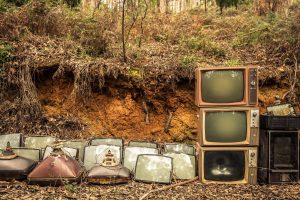 TV, Technology, Abandoned, Obsolete