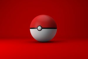 Pokémon, Red, Orange, Bright, Cinema 4D, Poké Balls