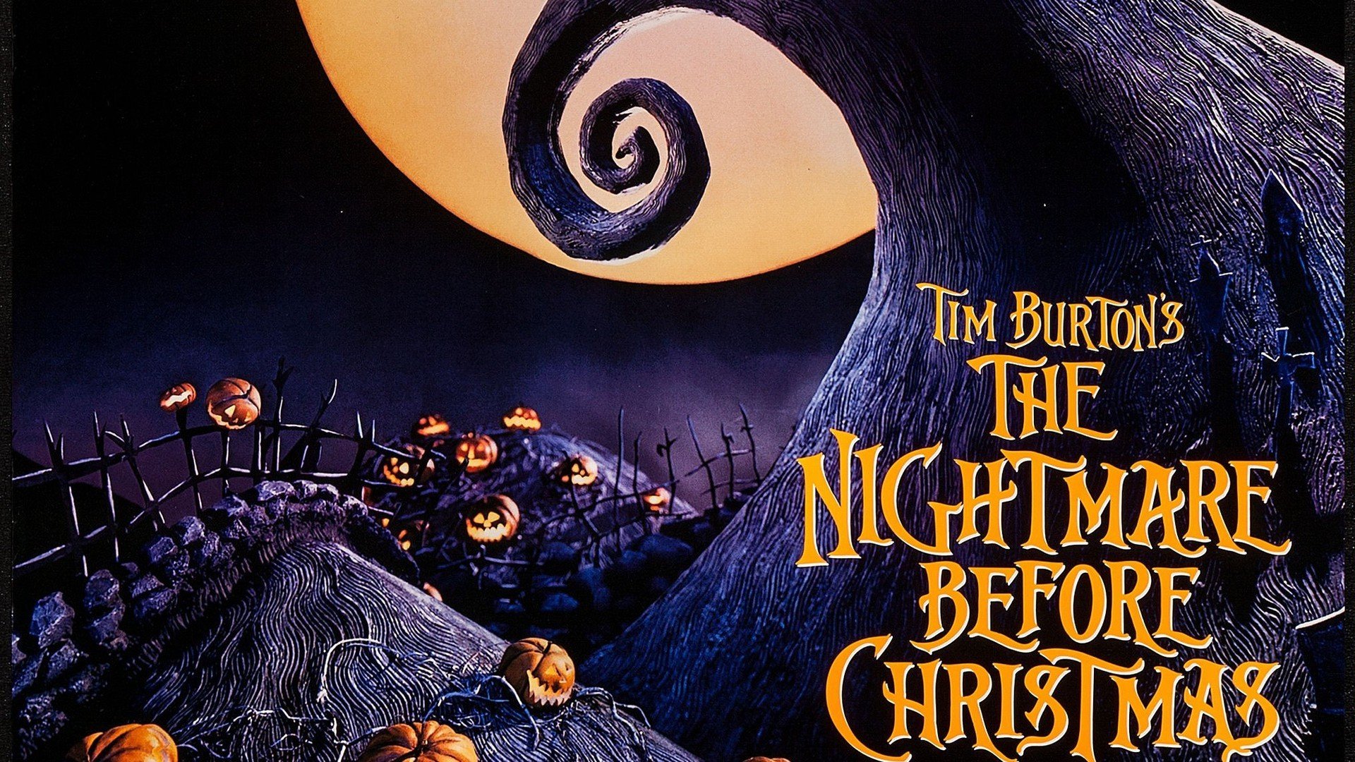 The Nightmare Before Christmas, Tim Burton, Claymation, Pumpkin Wallpaper