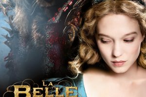 Léa Seydoux, Actress, Blonde, Blue eyes, Beauty and the Beast, La Belle et la Bête, Pink lipstick, Movie poster