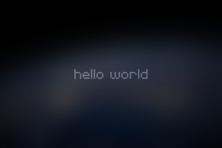 simple background, Quote, Minimalism, Text, World, Hello World, 8 bit, Pixelated HD Wallpaper Desktop Background