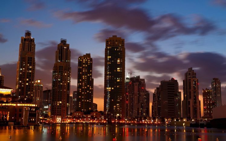 city, Dubai, United Arab Emirates HD Wallpaper Desktop Background