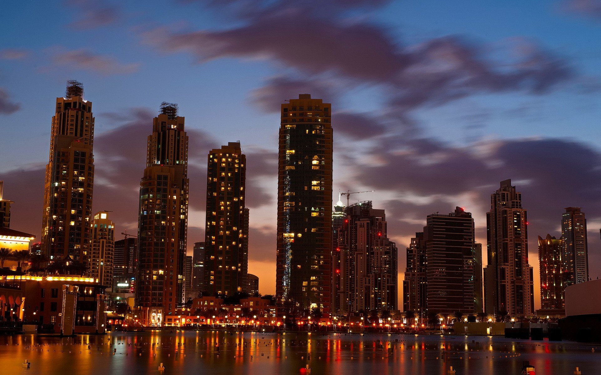city, Dubai, United Arab Emirates Wallpaper