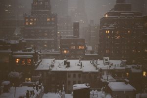 city, Snow