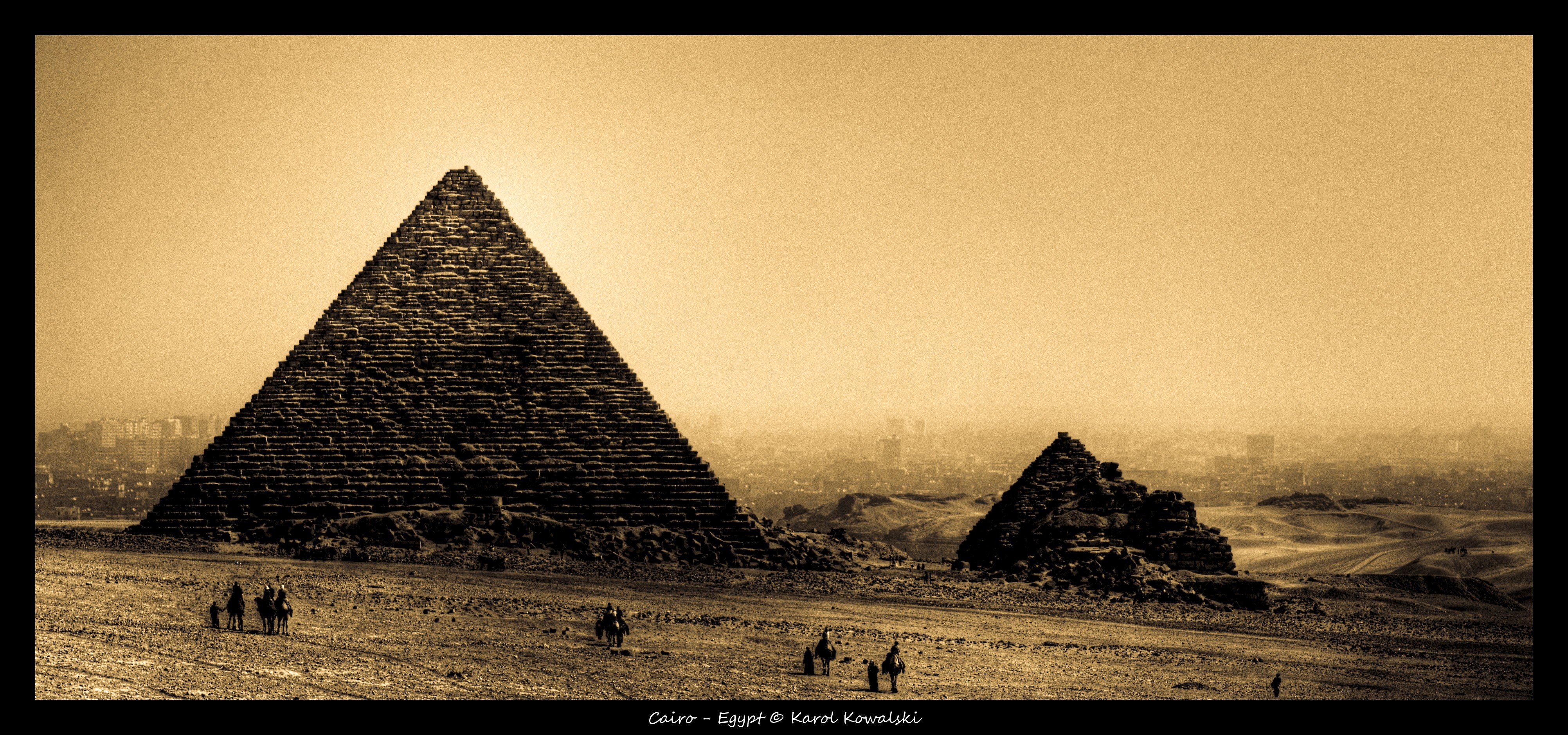 Egypt, Pyramid, Photography, Sepia Wallpaper