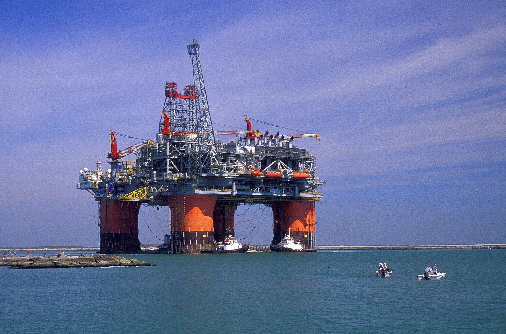 Africa, Oil platform Wallpaper