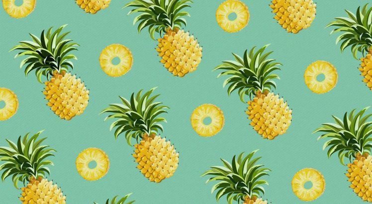 illustration, Pineapples HD Wallpaper Desktop Background
