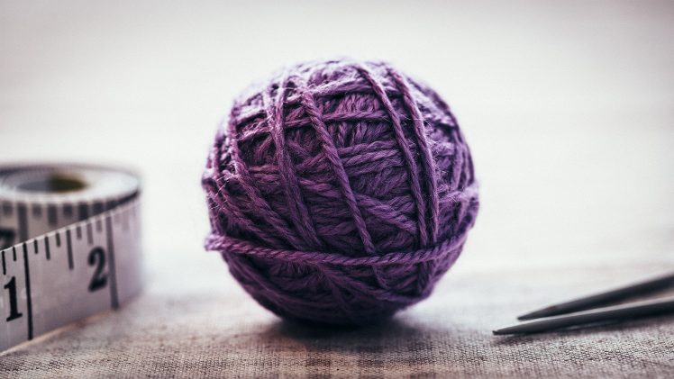 wool, Balls, Purple HD Wallpaper Desktop Background