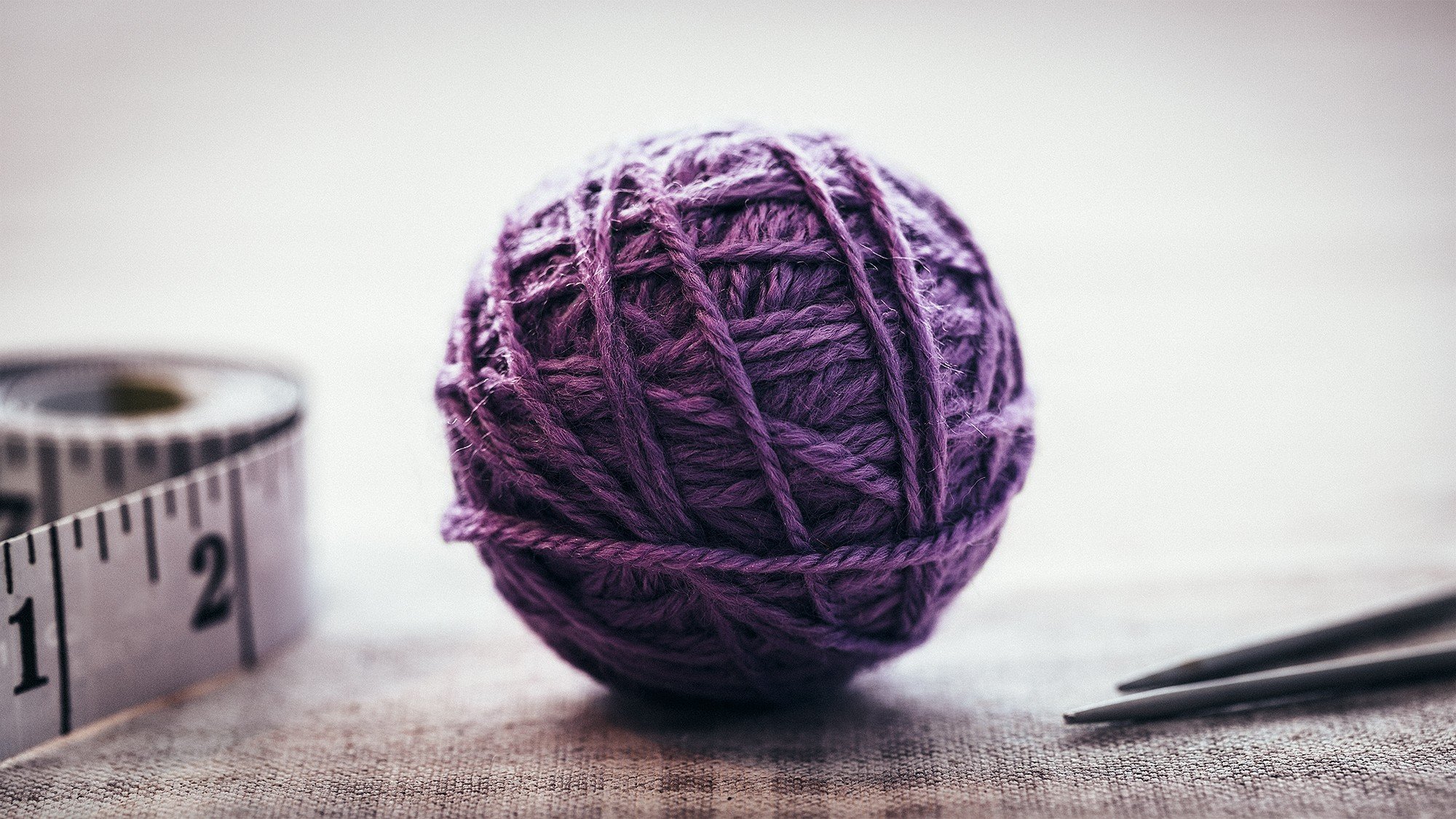 wool, Balls, Purple Wallpaper