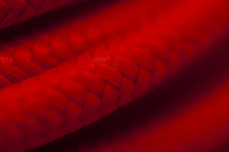photography, Red, Macro, Depth of field, Cords HD Wallpaper Desktop Background