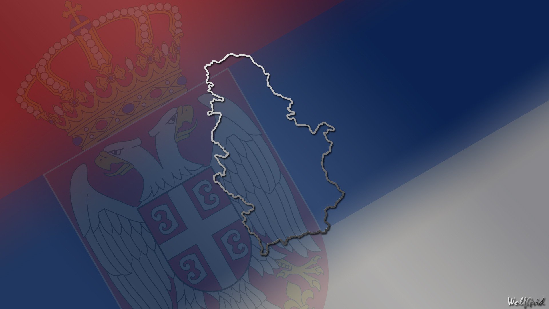 Serbia, Map, Flag, Countries Wallpaper