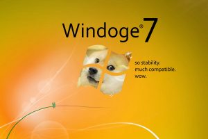 doge, Memes, Shiba Inu, Windows 7, Microsoft Windows