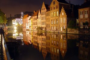 Bruges, City, House, River