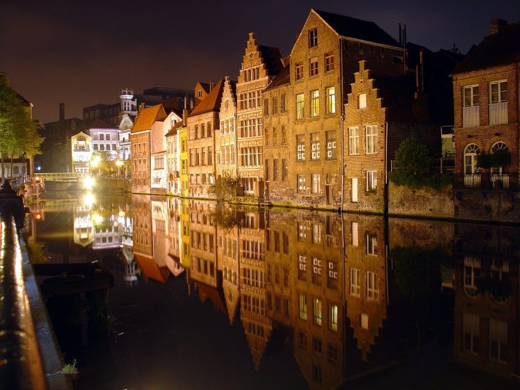 Bruges, City, House, River HD Wallpaper Desktop Background