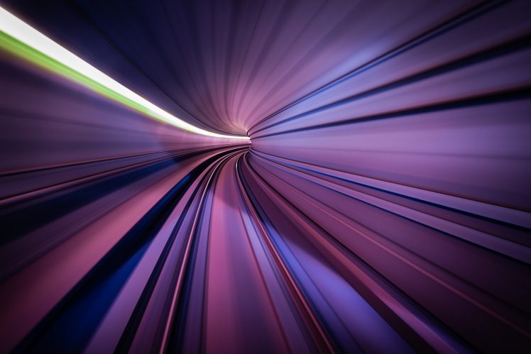 photography, Long exposure, Lights, Pink, Purple HD Wallpaper Desktop Background