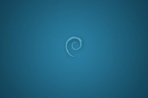 Debian, Minimalism, Simple, Blue, Linux, Unix, Operating systems