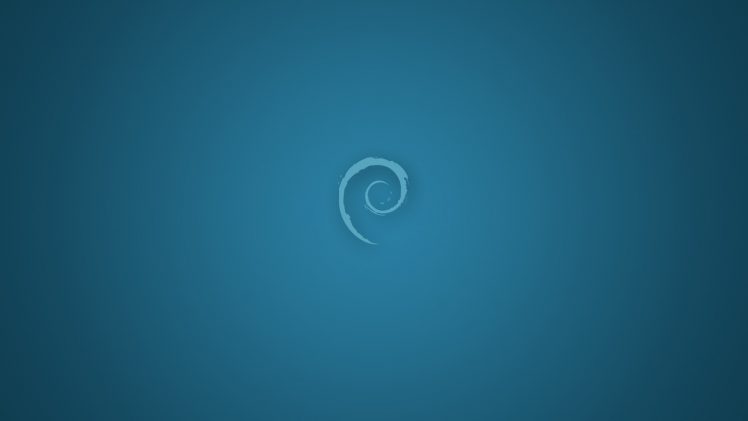 Debian, Minimalism, Simple, Blue, Linux, Unix, Operating systems HD Wallpaper Desktop Background