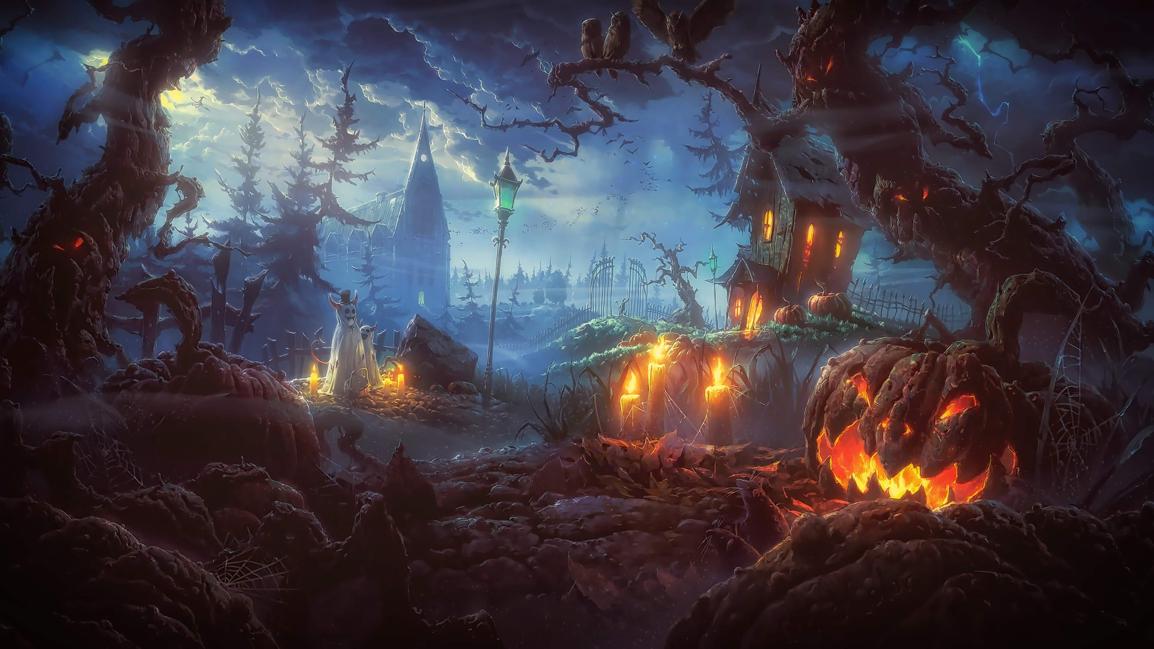 Halloween, Terror, Night, Photoshop Wallpapers HD / Desktop and Mobile