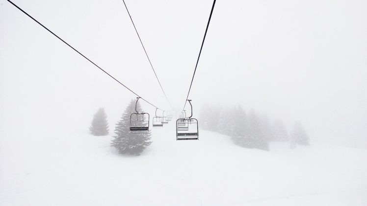snow, Ski lift HD Wallpaper Desktop Background