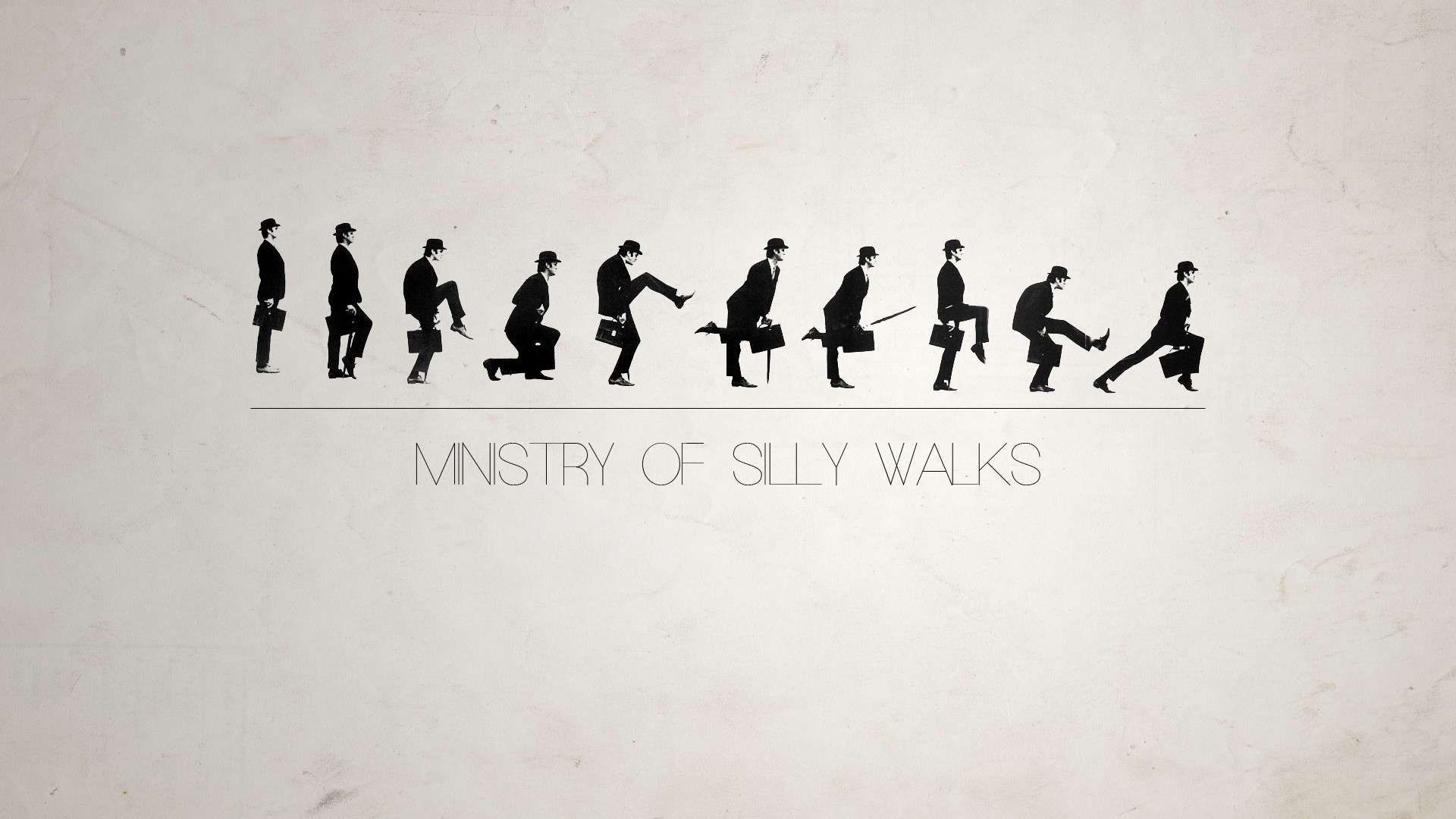 Monty Python, Ministry of Silly Walks, Minimalism Wallpaper