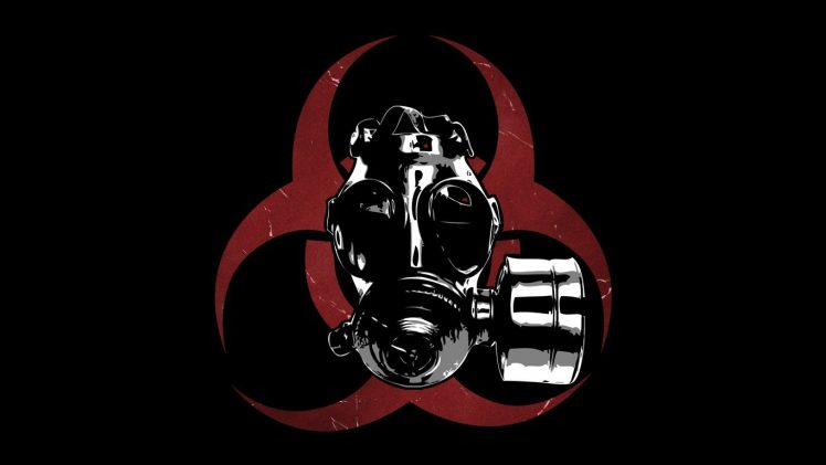 gas masks, Biohazard, Minimalism HD Wallpaper Desktop Background