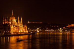 Budapest, Night, Hungary, Chain Bridge, Hungarian Parliament Building