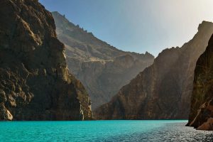Attabad Lake, Karakoram Mountains, Pakistan, Lake, Mountains, Water, Blue