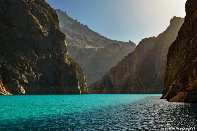 Attabad Lake, Karakoram Mountains, Pakistan, Lake, Mountains, Water, Blue HD Wallpaper Desktop Background