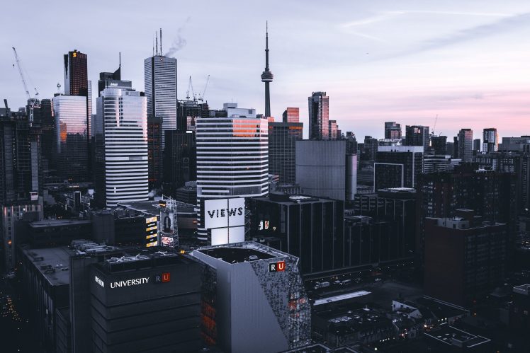 cityscape, Canada, Toronto, Building, Depth of field HD Wallpaper Desktop Background
