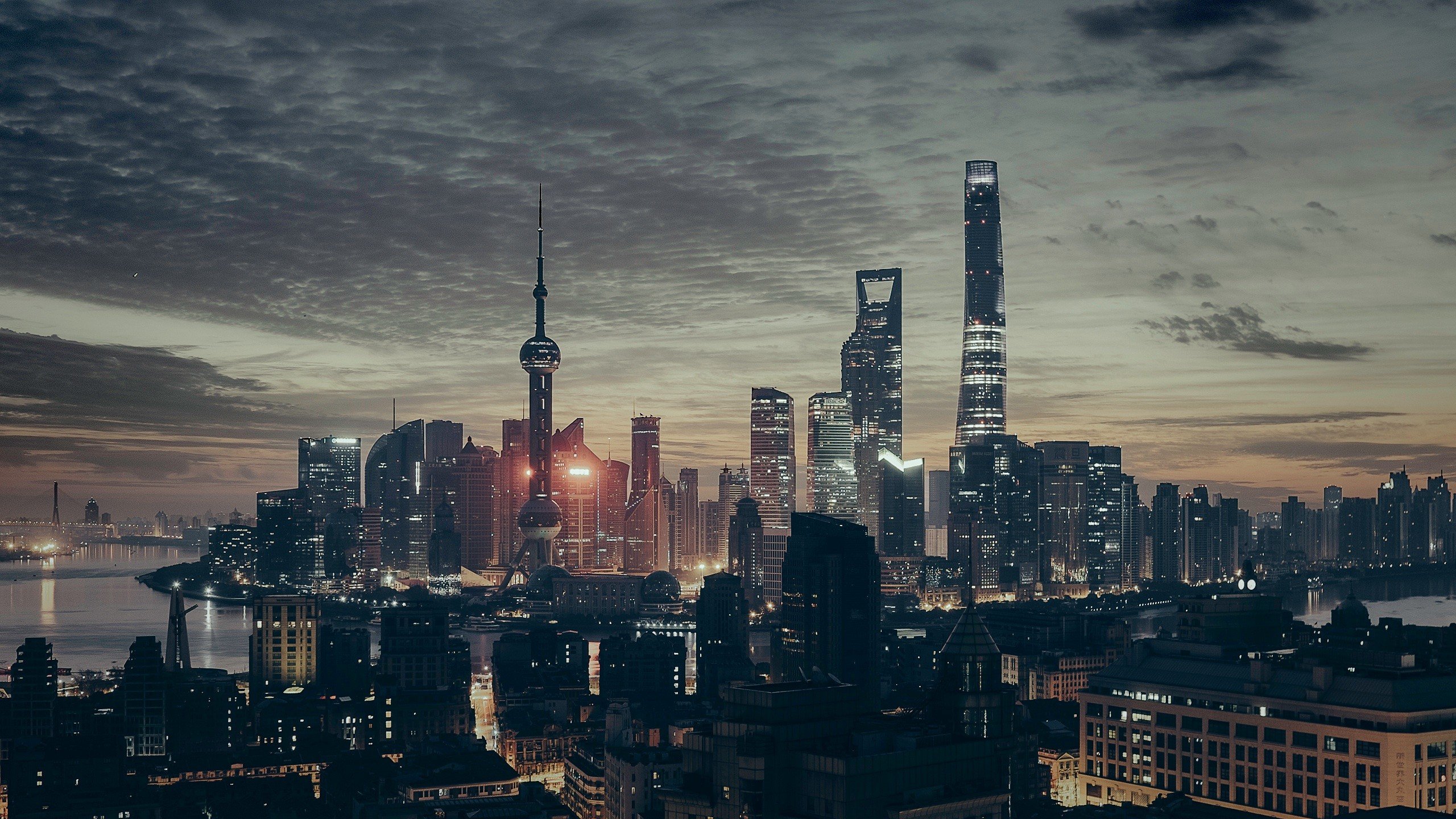 cityscape, Filter, City, Night, Evening, Photography, Shanghai Wallpaper