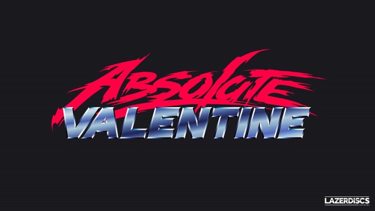 absolute valentine, Synthwave, 1980s, Text, New Retro Wave, Logo, Neon HD Wallpaper Desktop Background