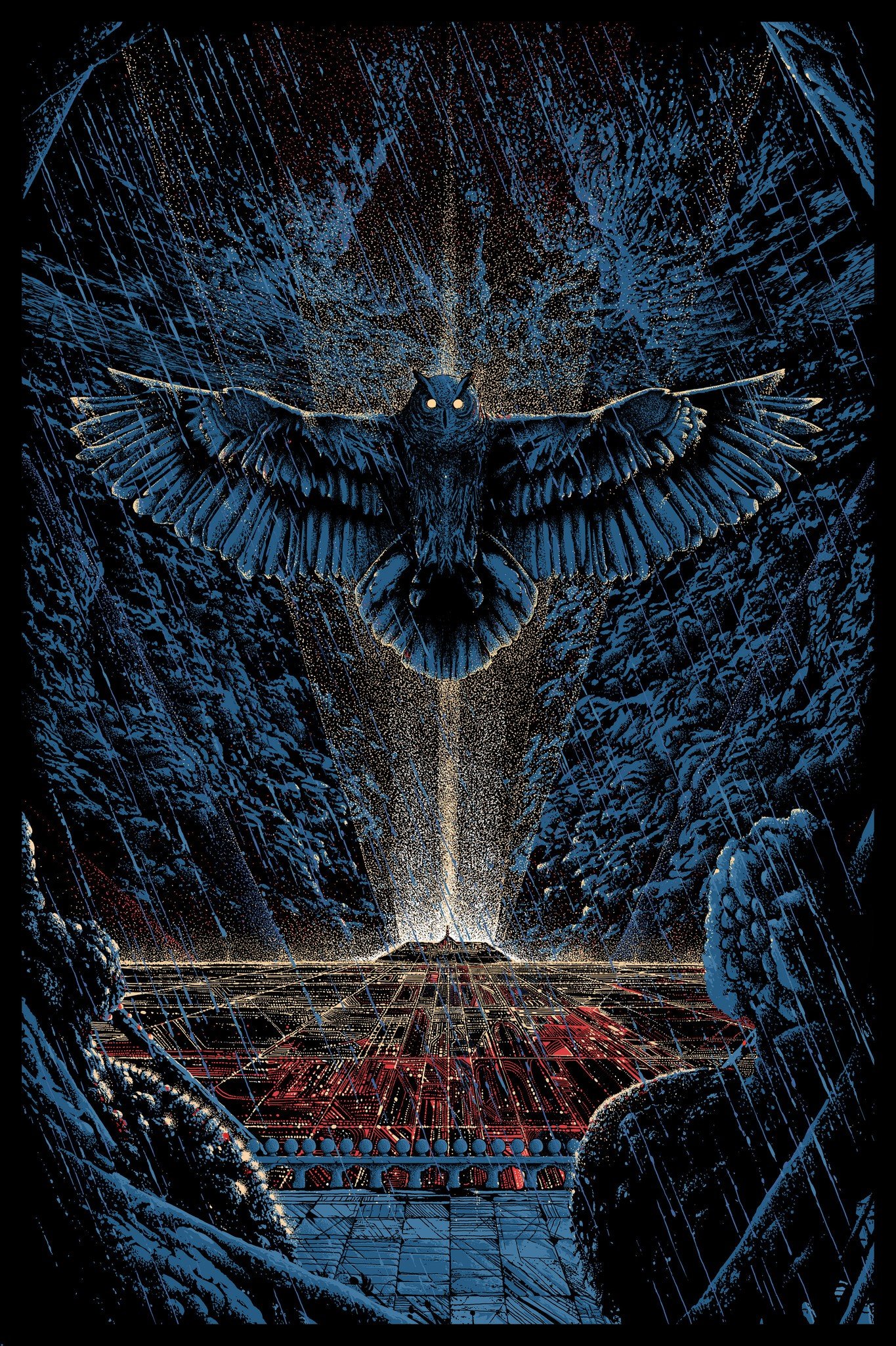 Kilian Eng, Blade Runner, Science fiction, Owl, Fan art Wallpaper