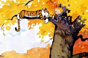 Calvin and Hobbes, Trees, Fall