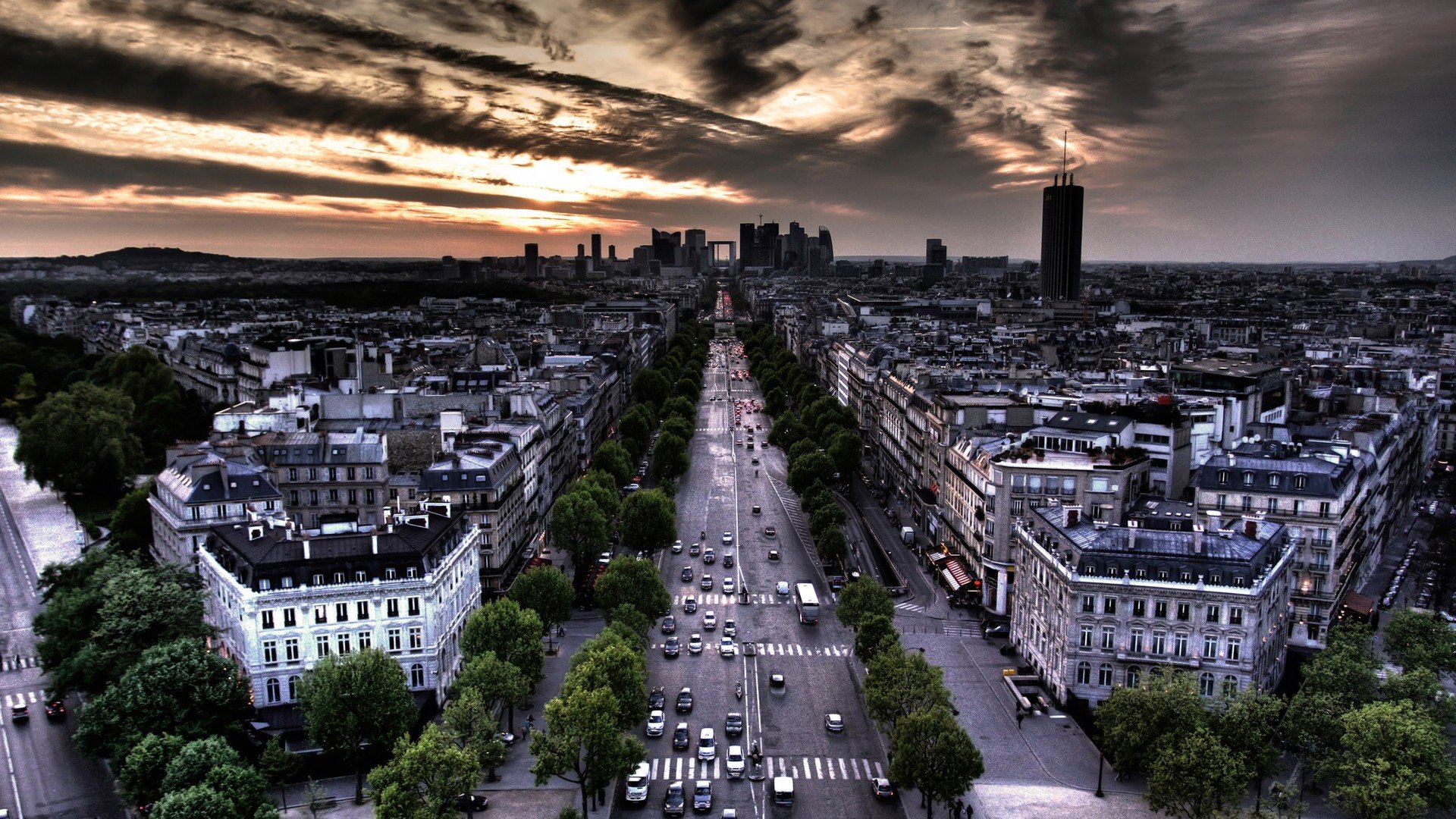 city, France, Road Wallpaper