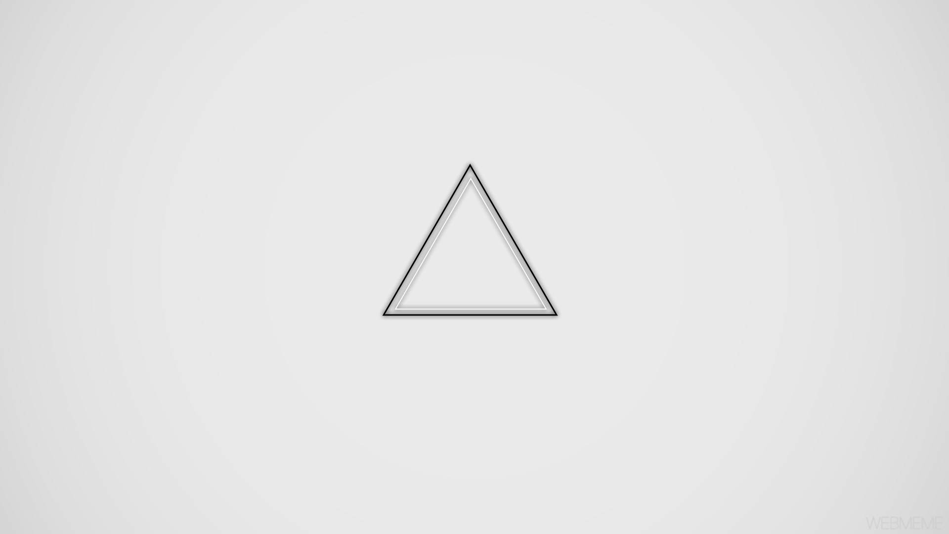 minimalism, Geometry, Triangle, Black, White, Gray Wallpaper