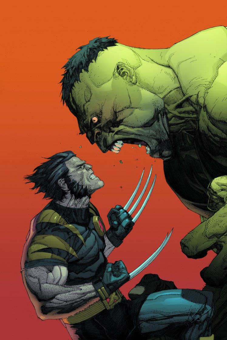 Wolverine, Comics, Marvel Comics, Hulk, Fan art HD Wallpaper Desktop Background